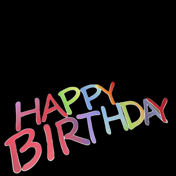 Happy Birthday Yard Sign With Stakes approx.15” Large Colorful Lawn Letters - Picture 4 of 6